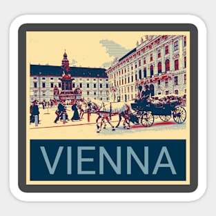 Vienna in Shepard Fairey style Sticker